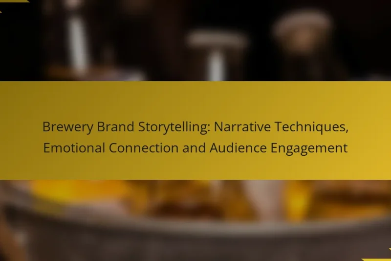 Brewery Brand Storytelling: Narrative Techniques, Emotional Connection and Audience Engagement
