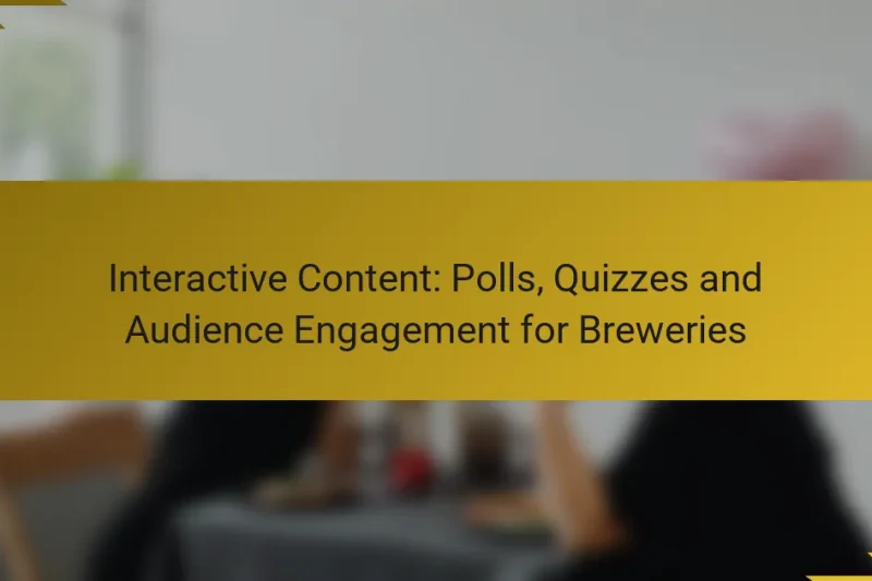Interactive Content: Polls, Quizzes and Audience Engagement for Breweries