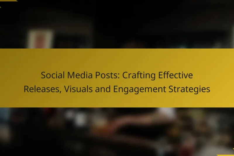 Social Media Posts: Crafting Effective Releases, Visuals and Engagement Strategies