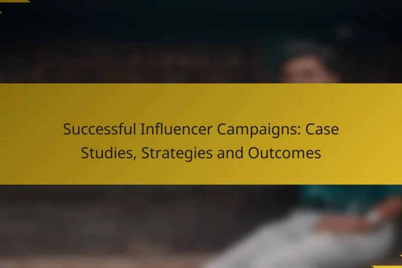 Successful Influencer Campaigns: Case Studies, Strategies and Outcomes